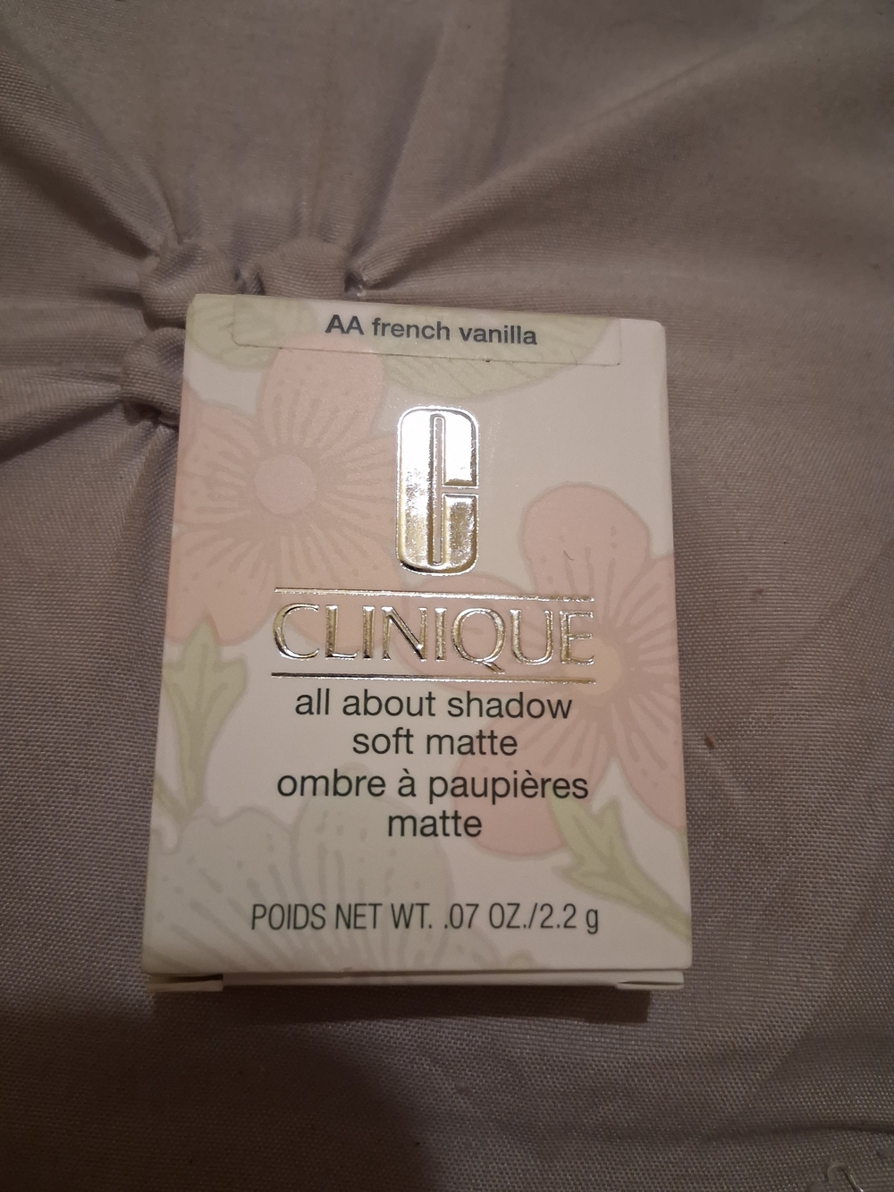 Clinique All About Shadow Soft Matte Eyeshadow - AA French Vanilla